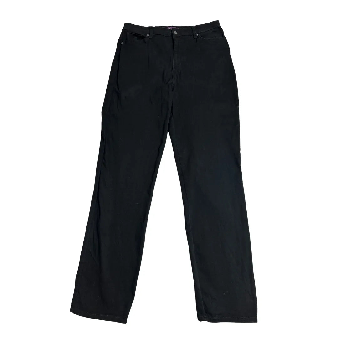 Gloria Vanderbilt Amanda Black Straight Fit Jeans – Timeless Classic 👖🖤