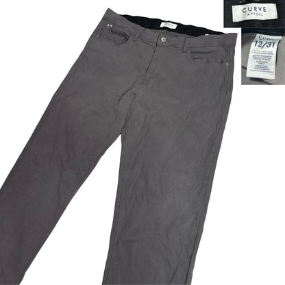 Curve Appeal Grey Slim Fit Trousers ✨