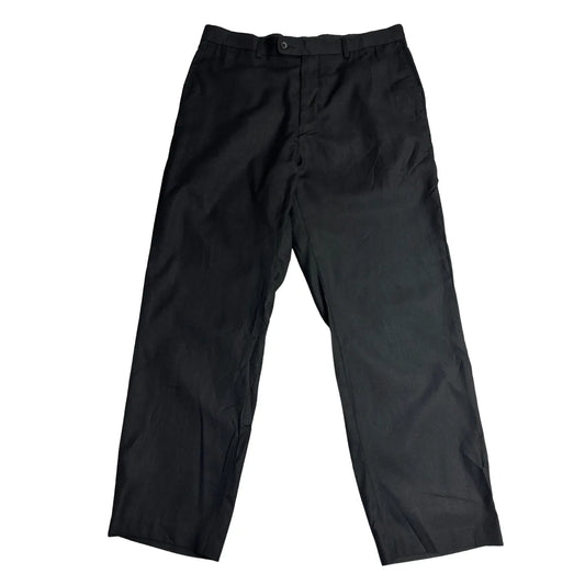Perry Ellis Portfolio Classic Black Formal Trousers ✨