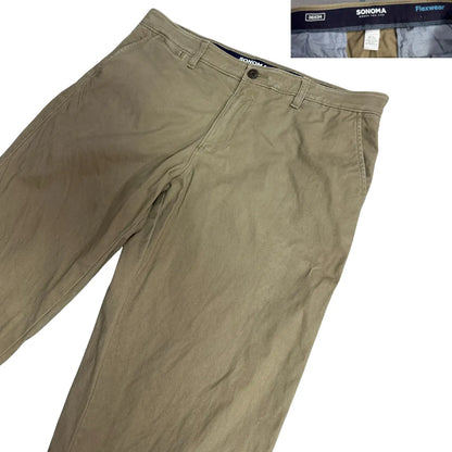 Sonoma Flexwear Classic Khaki Cotton Pants 👖✨