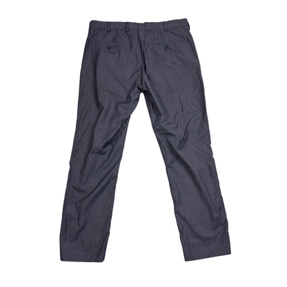 Massimo Dutti® Blue Formal Dress Trousers