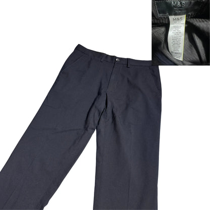 M&S® Navy Slim Formal Trousers