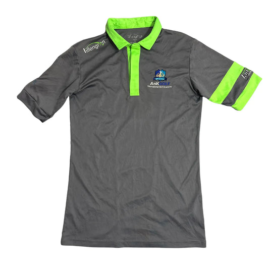 Tillengreen Golf Polo Shirt – Charcoal Grey with Neon Green Accents ⛳💚
