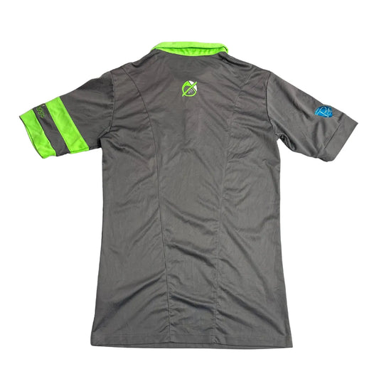 Tillengreen Golf Polo Shirt – Charcoal Grey with Neon Green Accents ⛳💚