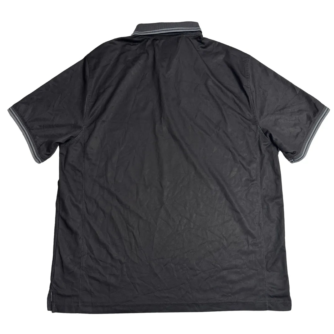 Greg Norman PlayDry Black Floral Performance Polo Shirt