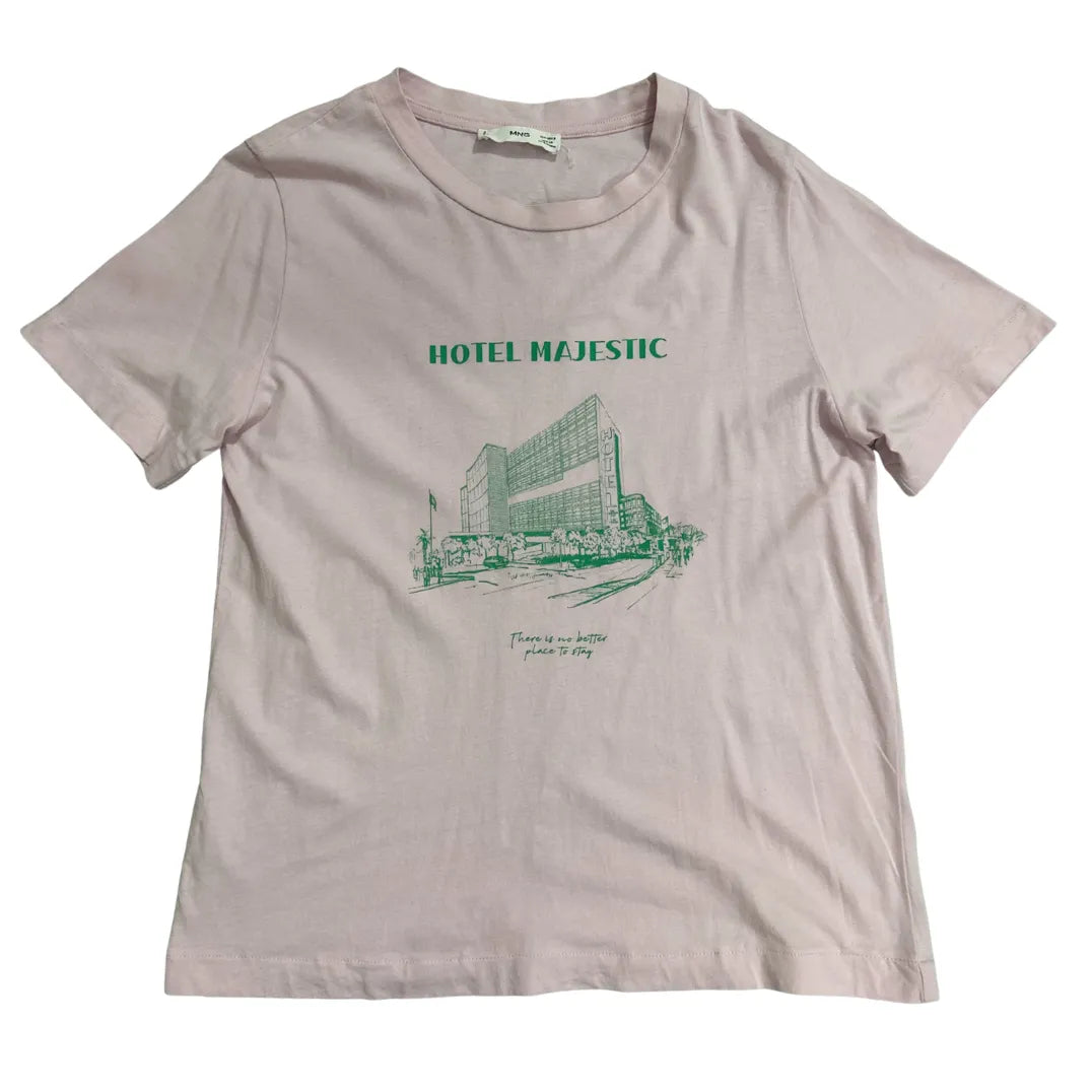 MNG Hotel Majestic Graphic Cotton T-Shirt