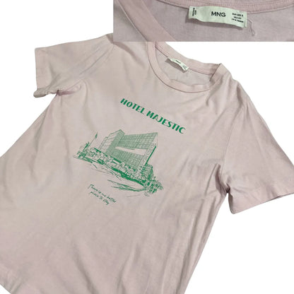MNG Hotel Majestic Graphic Cotton T-Shirt