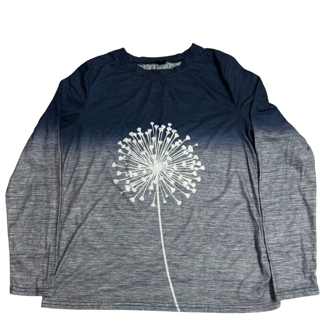 Emery Rose Ombre Long Sleeve Graphic Tee 🌙