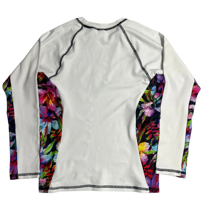 Ron Jon Floral Panel Long Sleeve Rash Guard 🌺
