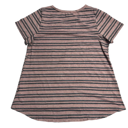 LuLaRoe Striped V Neck Casual Tee 💗