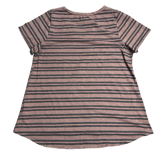 LuLaRoe Striped V Neck Casual Tee 💗