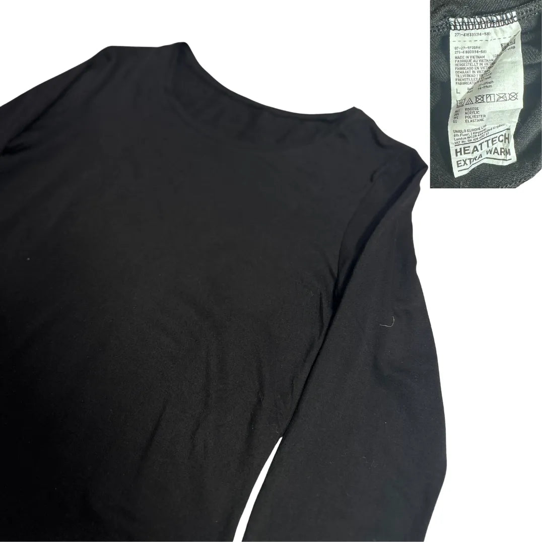 Uniqlo HEATTECH Extra Warm Long Sleeve Thermal Top 🖤