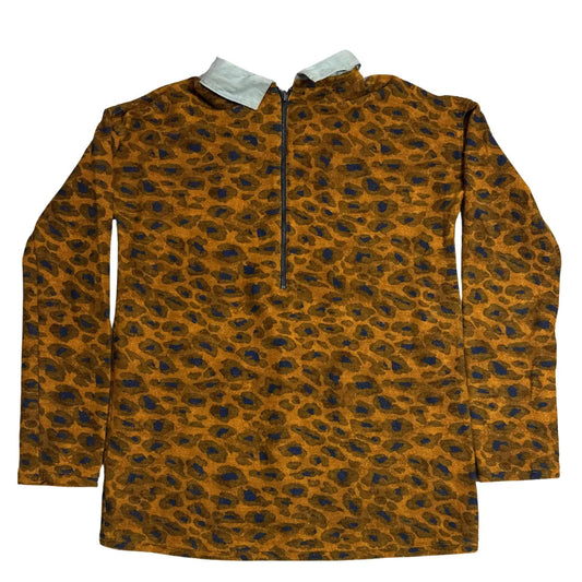 Next Leopard Print Zip Neck Long Sleeve Top 🐆✨