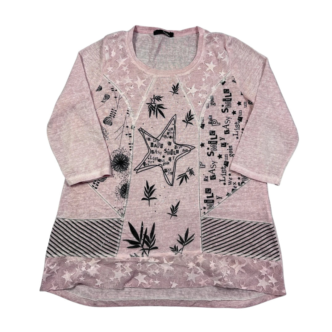 My Own Pink Women's Patchwork Top-40 T Shirts