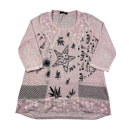 My Own Pink Women's Patchwork Top-40 T Shirts