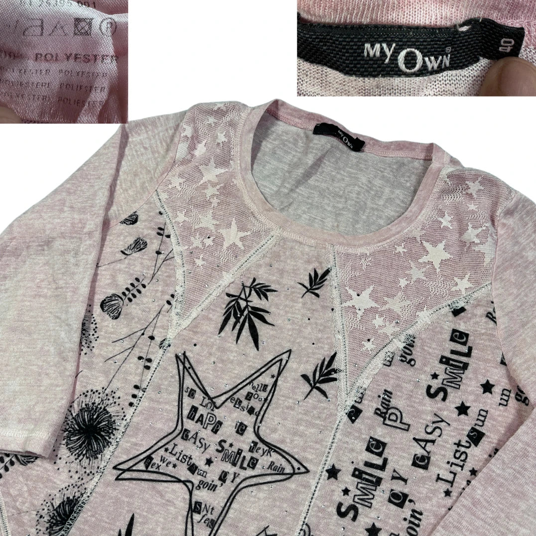My Own Pink Women's Patchwork Top-40 T Shirts