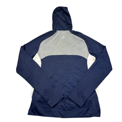 ISC® Grey Navy Zip Hoodie-XS