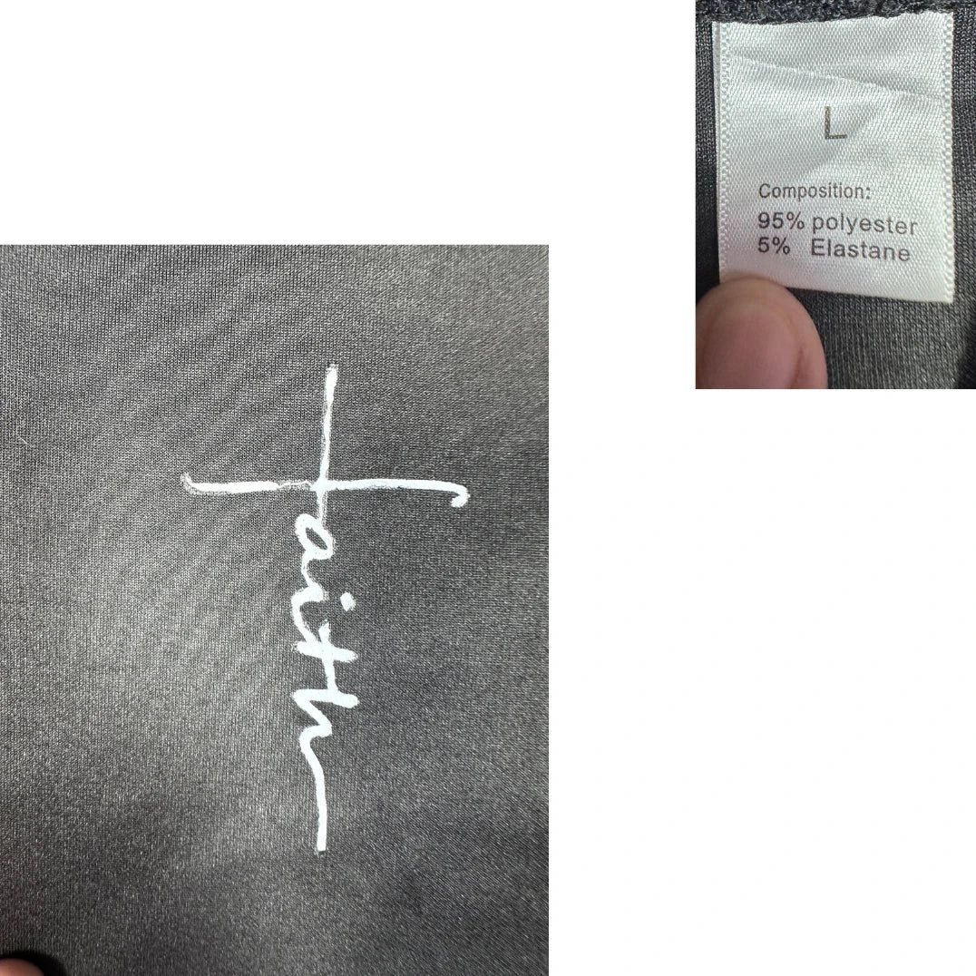 Unbranded Black Script Print Bomber Jacket-L
