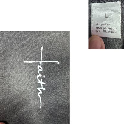 Unbranded Black Script Print Bomber Jacket-L