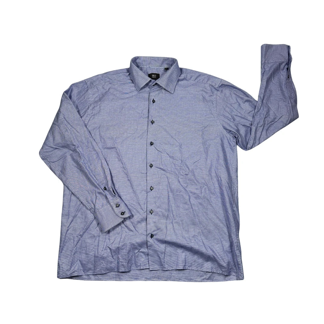 Eterna® Blue Micro Check Formal Shirt(XL)