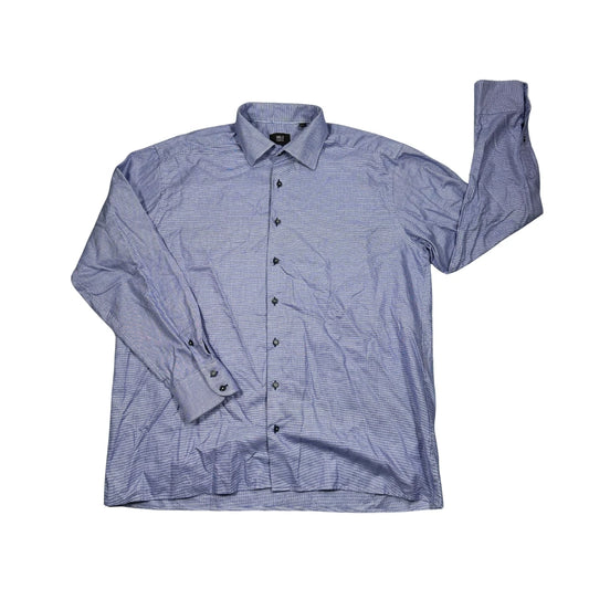 Eterna® Blue Micro Check Formal Shirt(XL)