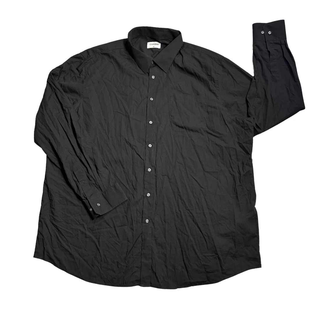 Canda® Black Formal Shirt(3XL)