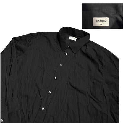 Canda® Black Formal Shirt(3XL)