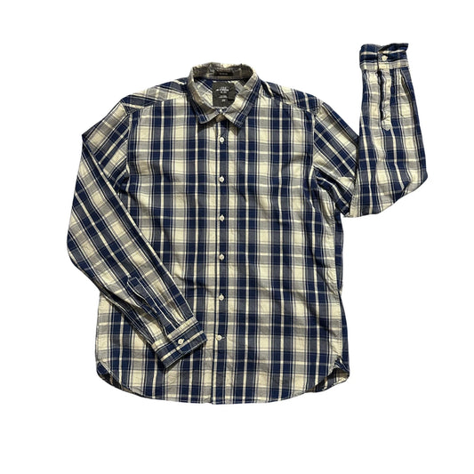 H&M® Blue Checked Casual Button-Up Shirt(L)