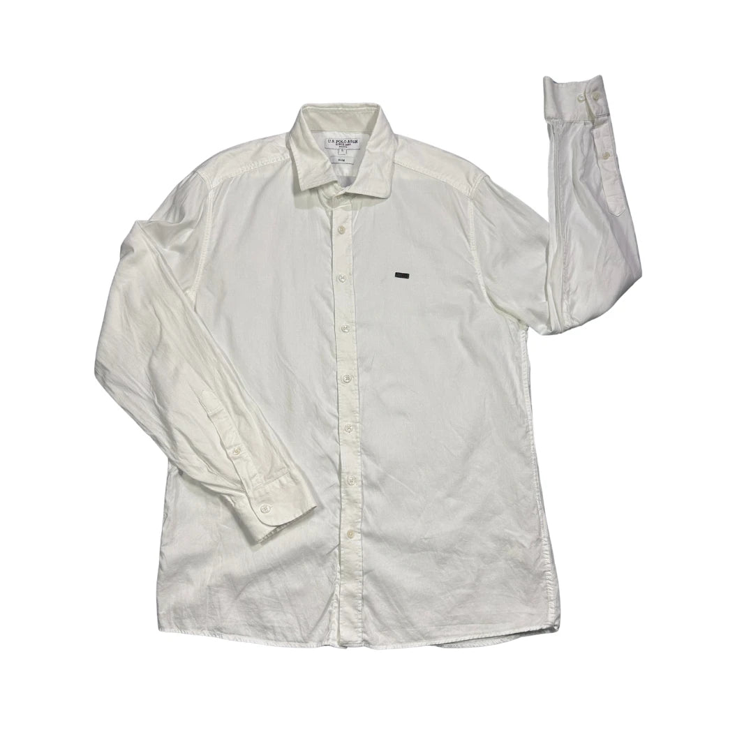 U.S. Polo Assn.® White Slim Fit Casual Shirt(L)