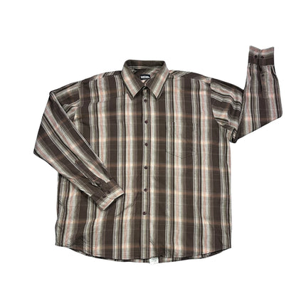 Watsons® Brown Striped Casual Shirt(XL)