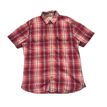 Esprit® Pink Checked Short Sleeve Shirt(L)