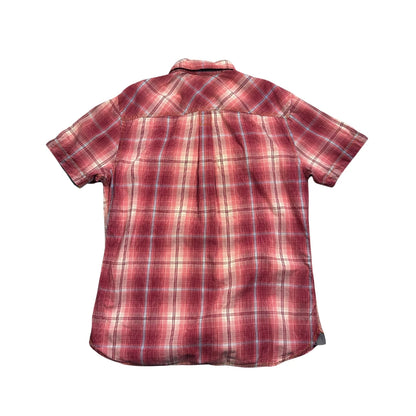 Esprit® Pink Checked Short Sleeve Shirt(L)