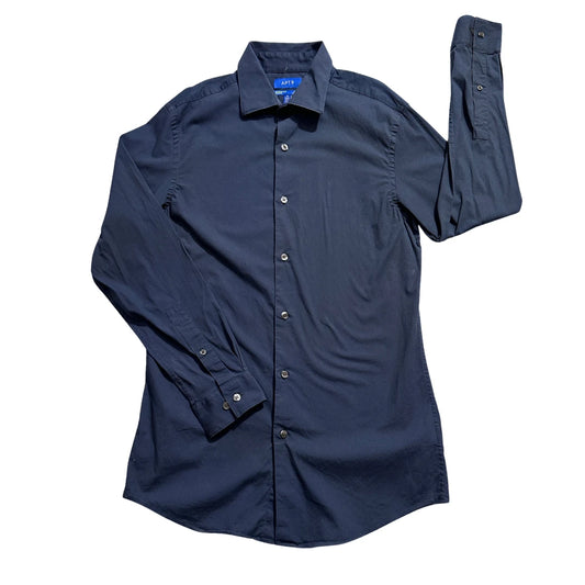 APT.9® Navy Blue Slim Fit Dress Shirt