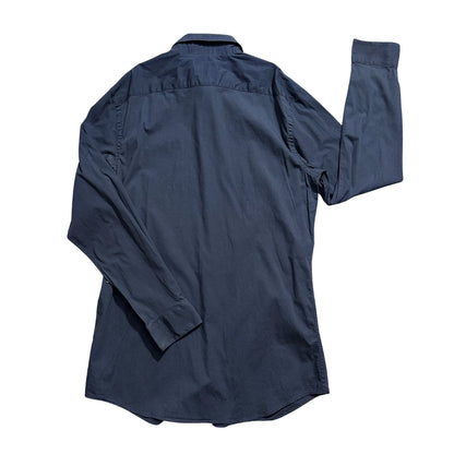 APT.9® Navy Blue Slim Fit Dress Shirt