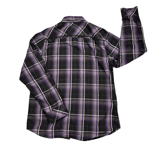 Machine® Purple Plaid Casual Shirt(S)