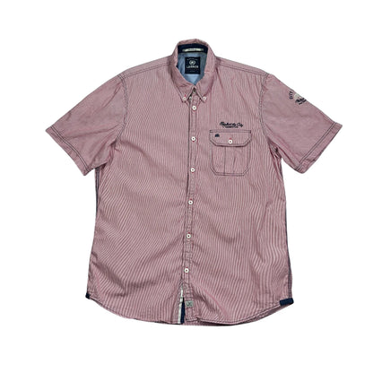 Lerros® Red Striped Short Sleeve Casual Shirt(M)
