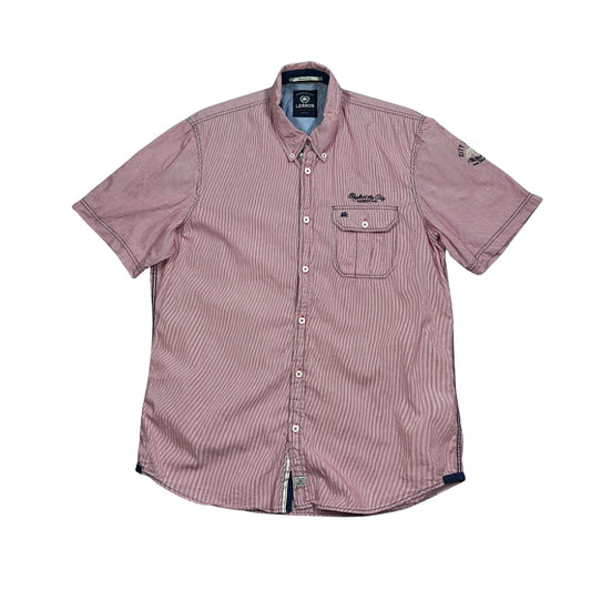 Lerros® Red Striped Short Sleeve Casual Shirt(M)