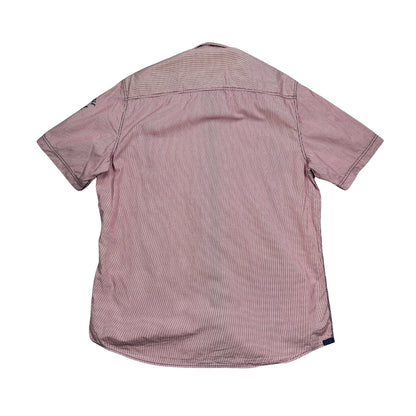 Lerros® Red Striped Short Sleeve Casual Shirt(M)