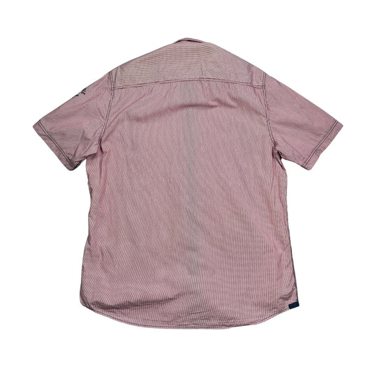 Lerros® Red Striped Short Sleeve Casual Shirt(M)