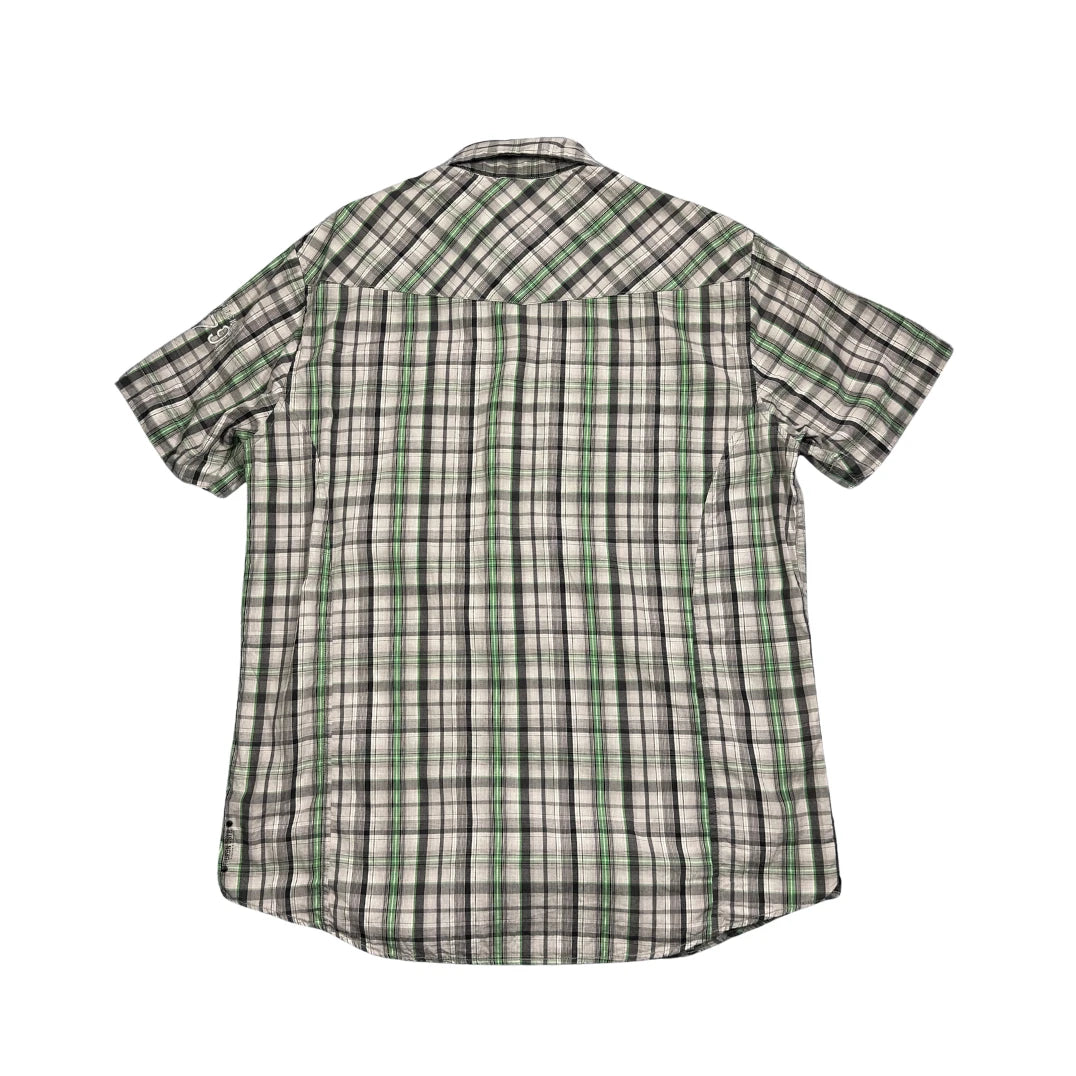 Angelo Litrico® Grey Green Plaid Short Sleeve Shirt(M)