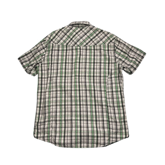 Angelo Litrico® Grey Green Plaid Short Sleeve Shirt(M)