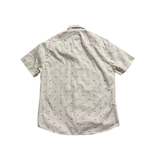 Reserved & Co® White Bicycle Print Short Sleeve Shirt(L)