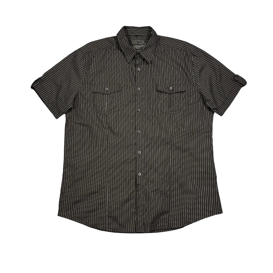 Rocktrail® Black Pinstripe Short Sleeve Shirt(XL)