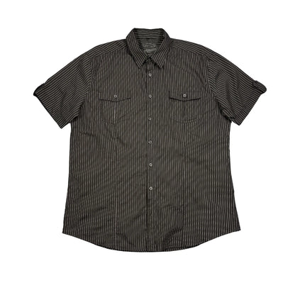 Rocktrail® Black Pinstripe Short Sleeve Shirt(XL)