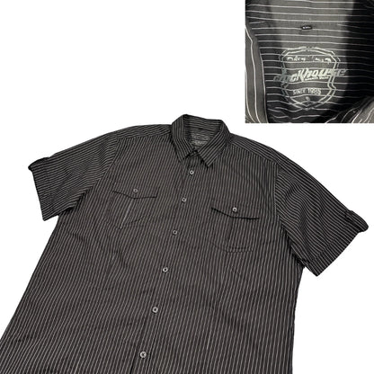 Rocktrail® Black Pinstripe Short Sleeve Shirt(XL)
